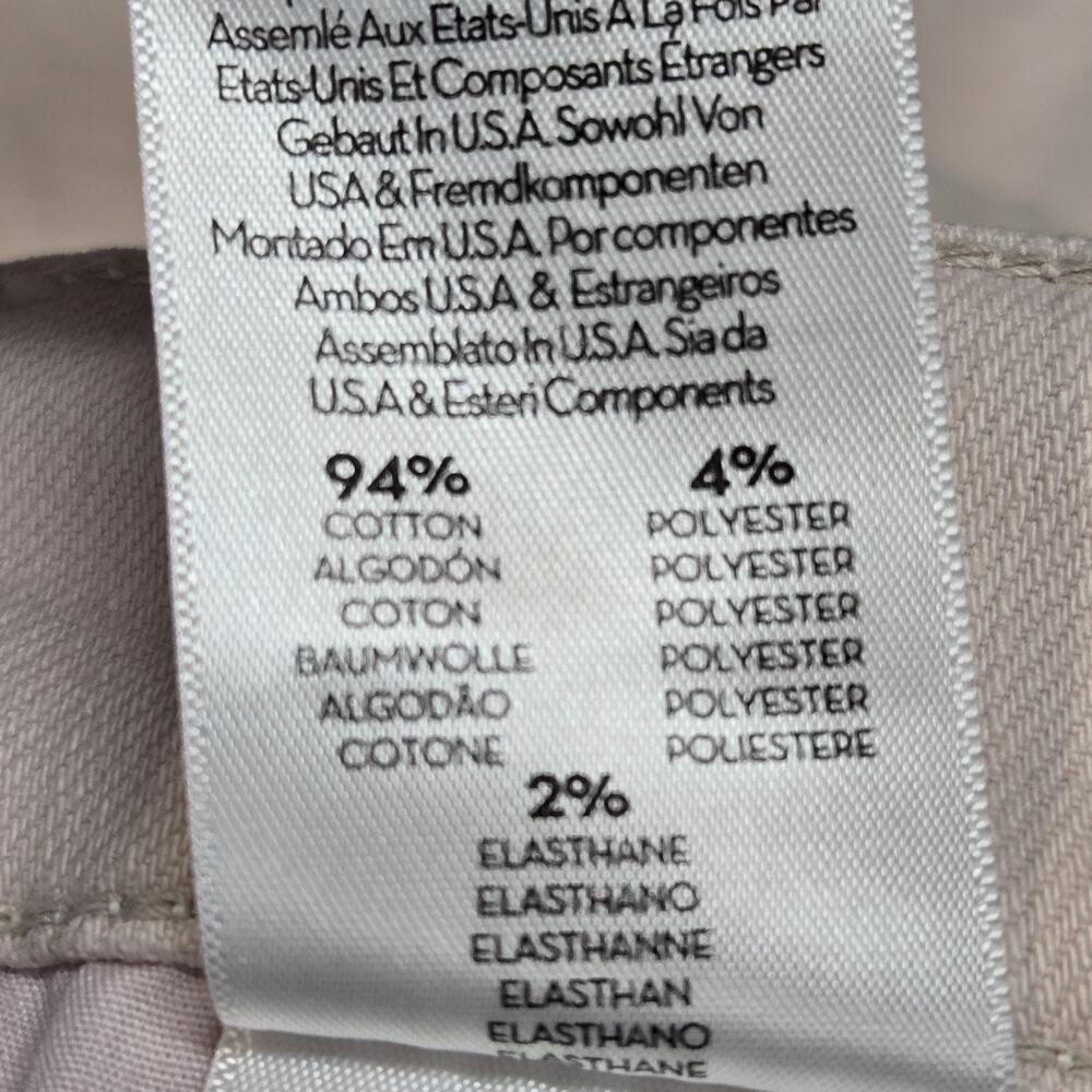 Mother jeans Womens 27 The Dazzler Hover Date Night Light Pink Straight Leg Crop - Picture 9 of 12